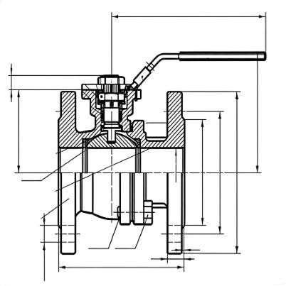 High-pressure floating ball valve