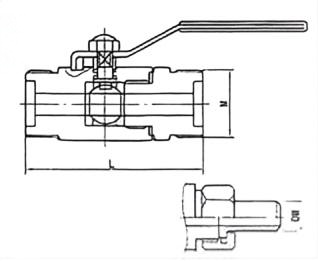 High-pressure floating ball valve